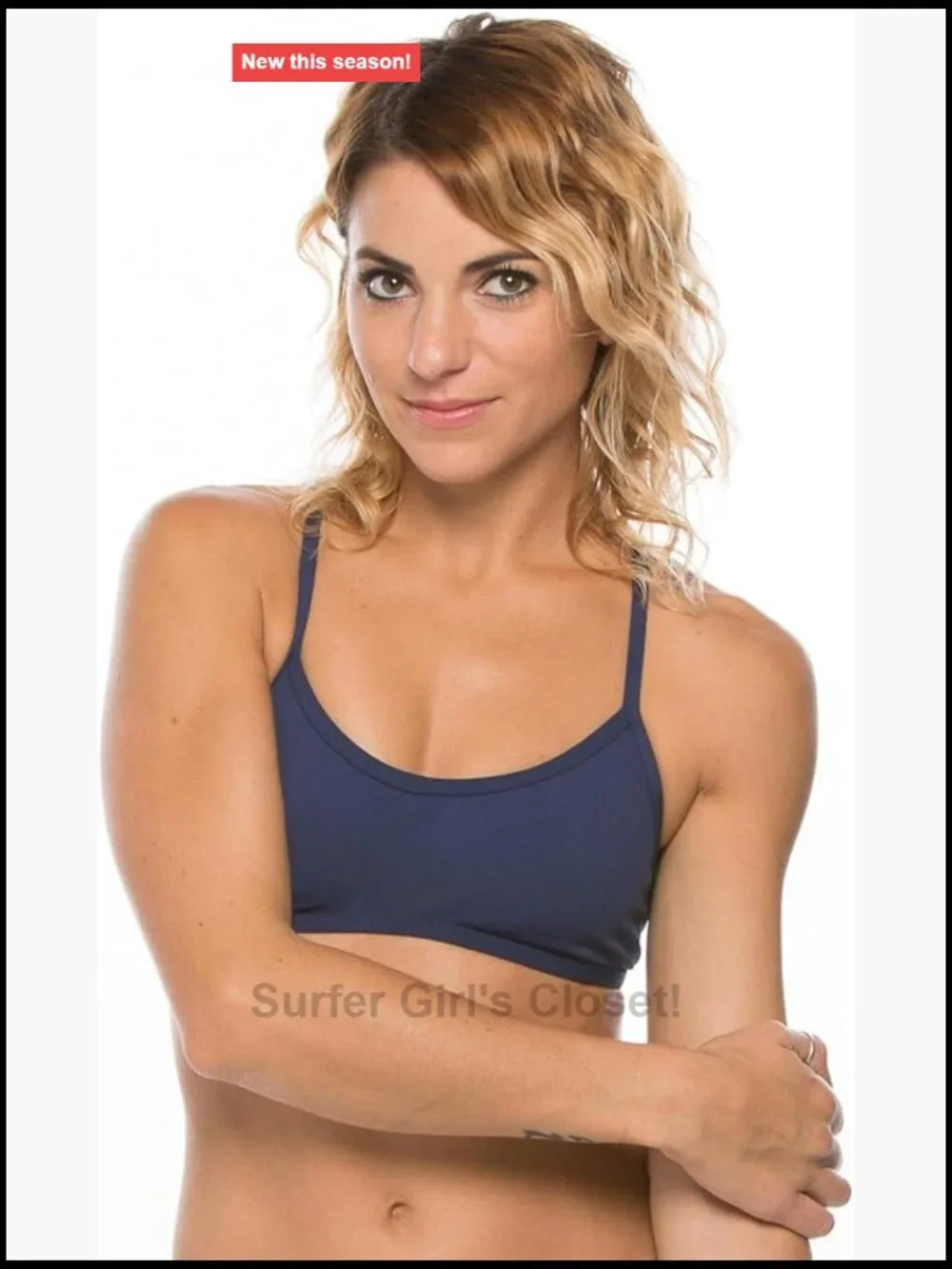 Full Coverage Tie-Back Athletic Bikini Top for Competitive Swimming,